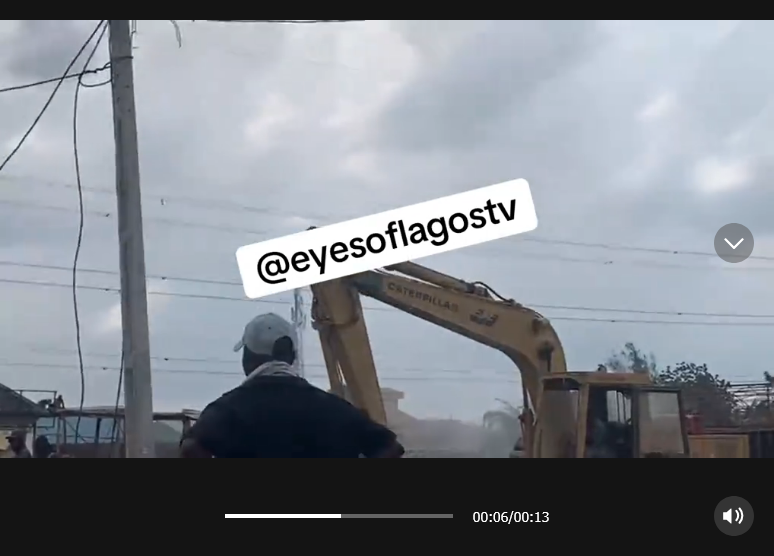 LASG Begins Massive Demolition Along AIT Road, Kola–Alagbado as Police Tear-Gas Protesters