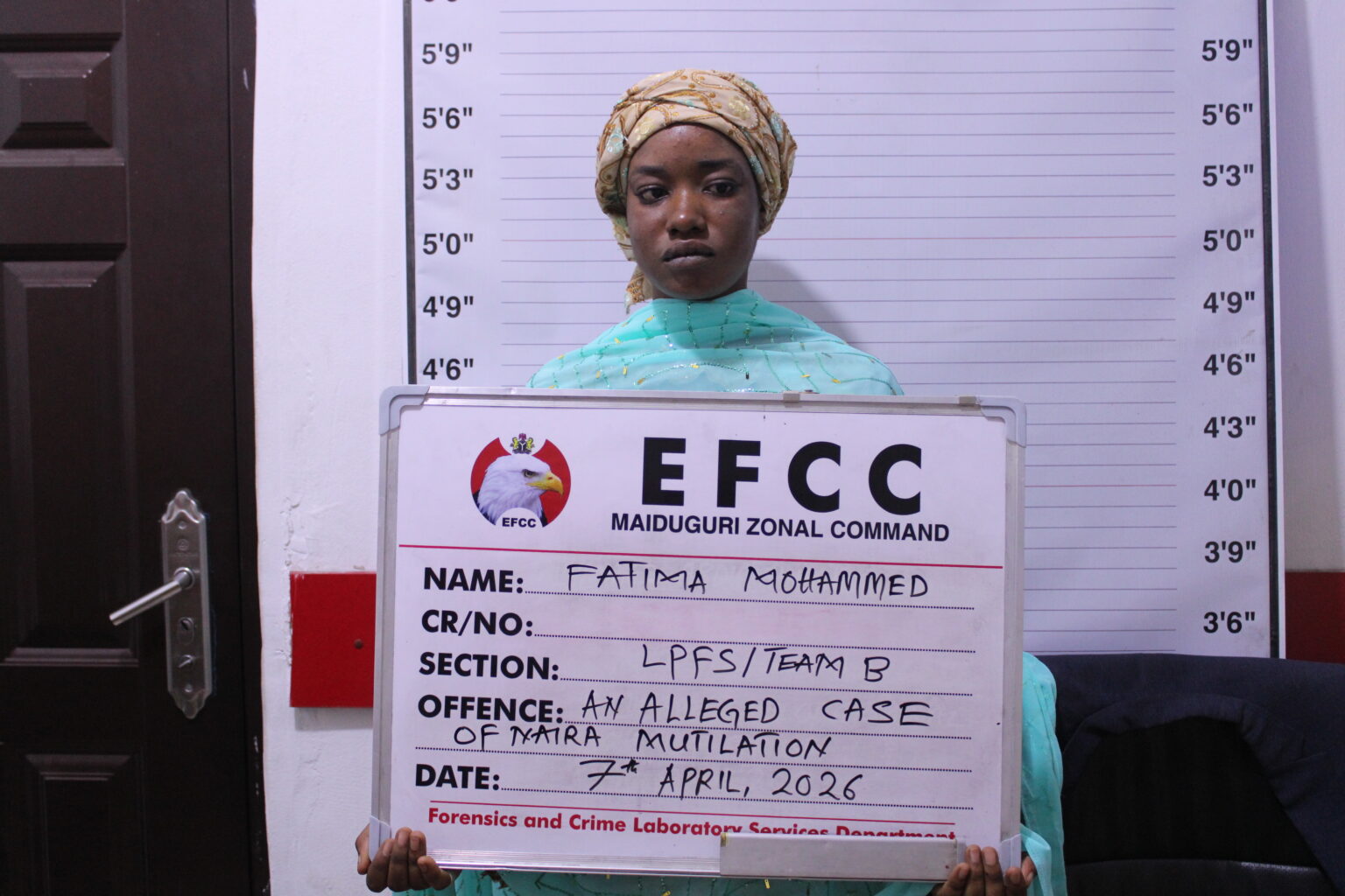 EFCC Arrests Lady for Allegedly Using N500 Note to Clean Nose in Viral TikTok Video