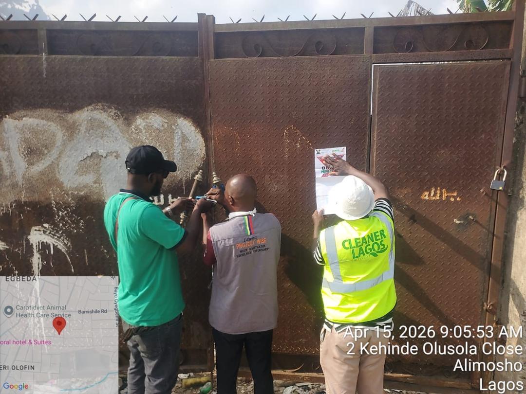 LAWMA Intensifies Crackdown in Alimosho, Arrests Offenders and Seals Properties