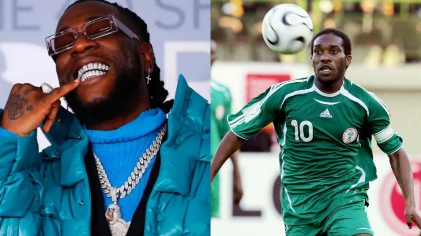 Burna Boy Names Jay Jay Okocha Greatest Footballer Ever, Leaves Out Messi and Ronaldo